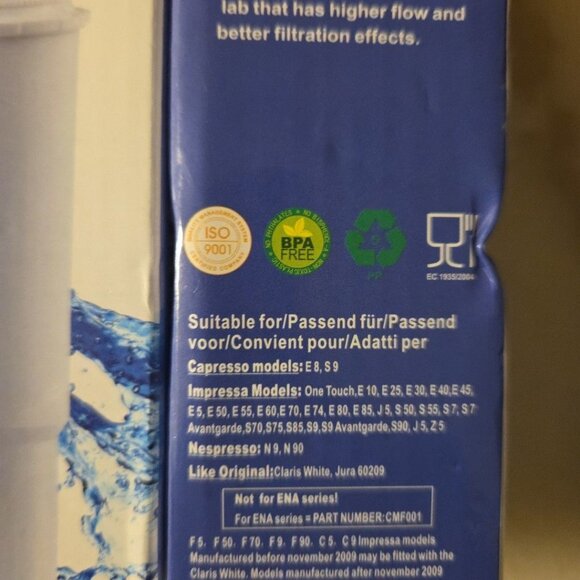 2 Pack Spring Source Coffee Machine Water Filter CMF001 New Jura Blue Compatible - Picture 8 of 8